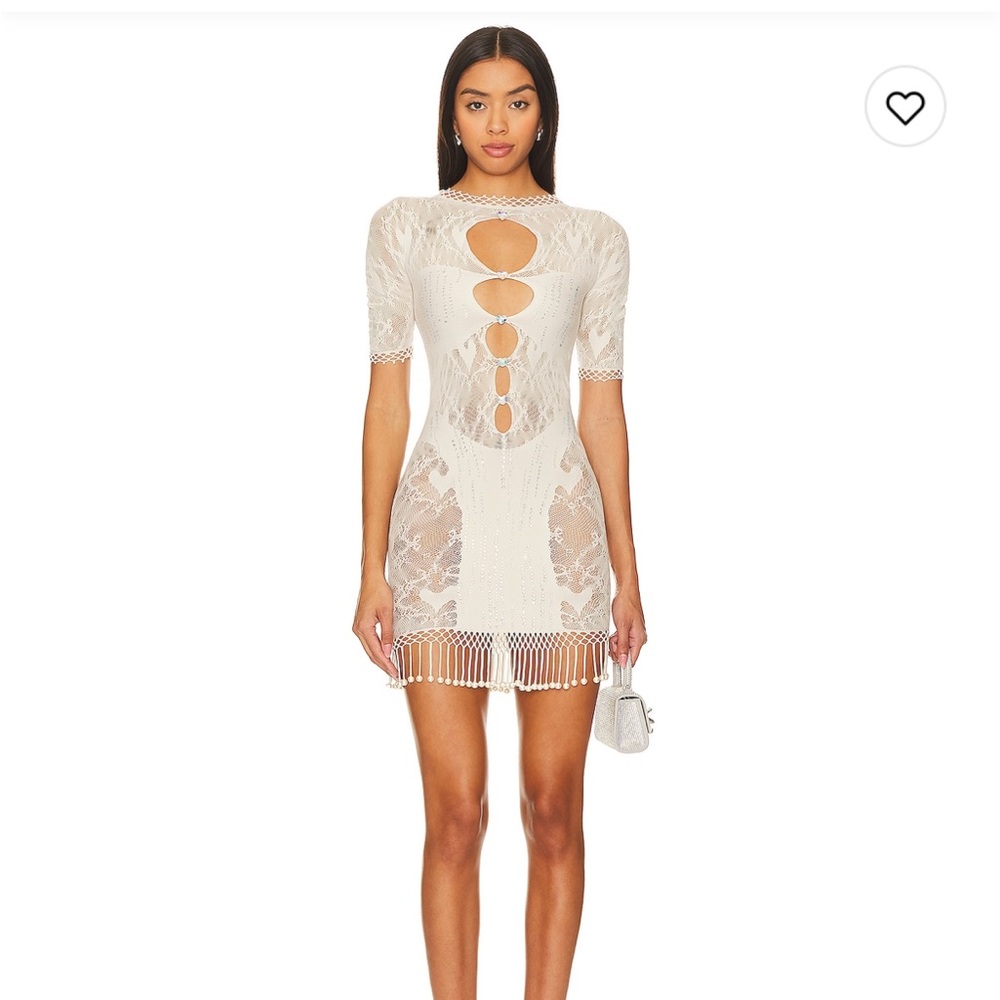 Yemaya Dress Shapewear Fringe Dress Oyster